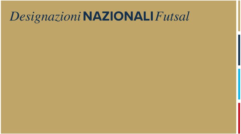 Futsal, altra designazione di spessore in A2 per Tasca!